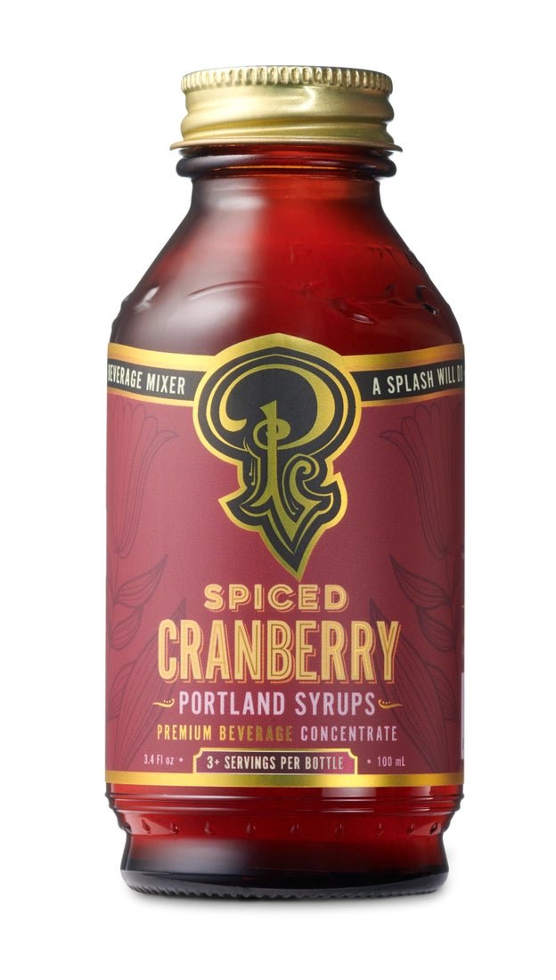 Spiced Cranberry Syrup 3.4oz - Cocktail / Mocktail Drink Mix - Meraviglioso Winery